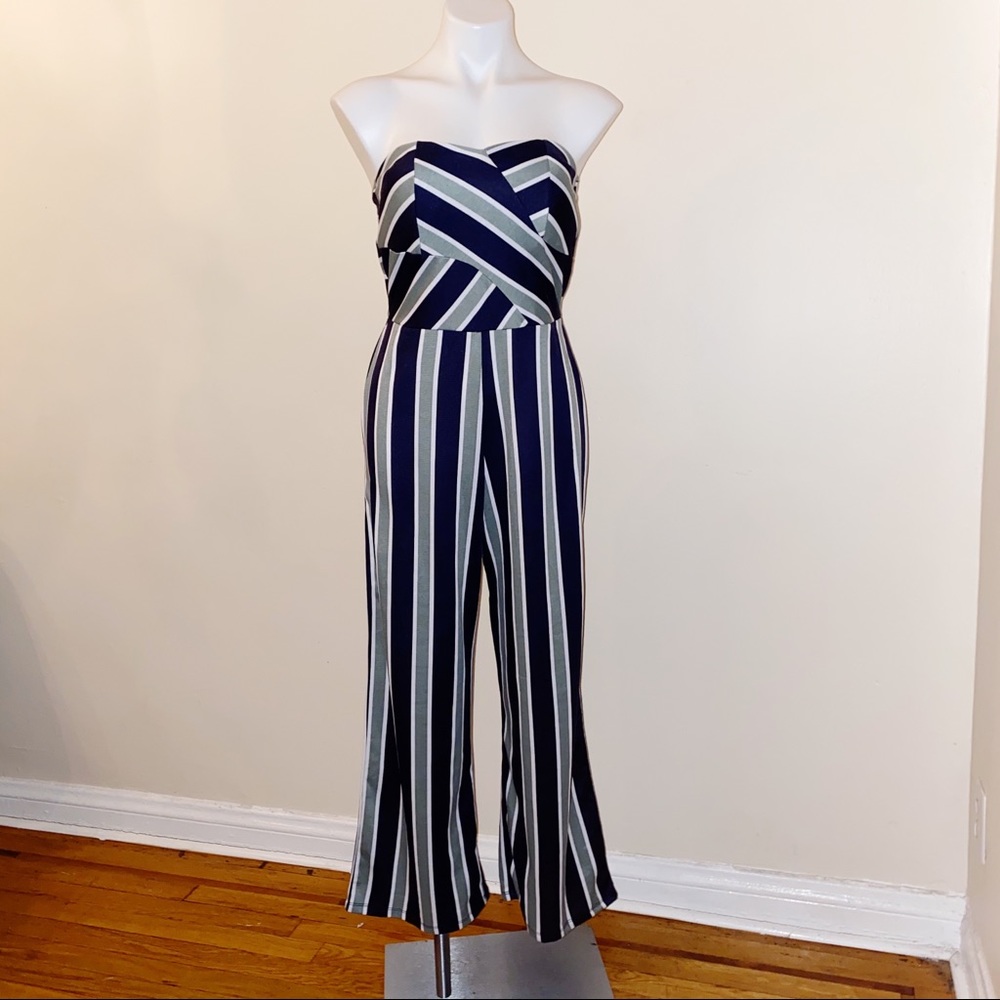 Planet Gold Striped Jumpsuit